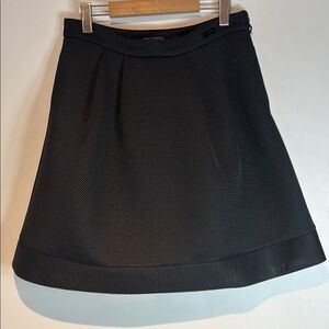 Pink Tartan black mesh style pleated full skirt with side zip size 8